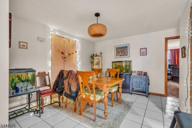 192 Market St, Belvidere Twp, NJ 07823 - dining space with light tile patterned flooring and baseboards