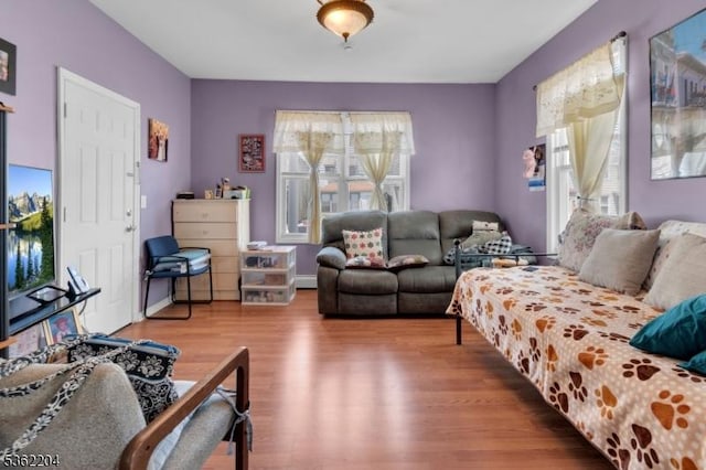 280 Highland Ave Unit 3, Kearny Town, NJ 07032 - living area featuring plenty of natural light and wood finished floors