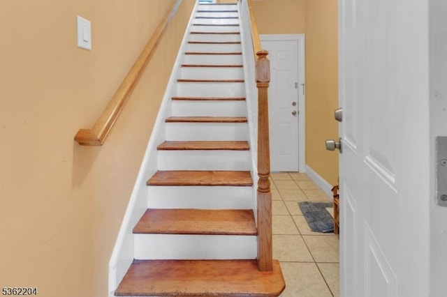 280 Highland Ave Unit 3, Kearny Town, NJ 07032 - stairway with tile patterned floors