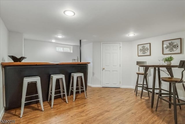 248 Knickerbocker Rd, Closter Boro, NJ 07624 - indoor bar featuring wood finished floors, recessed lighting, and baseboards