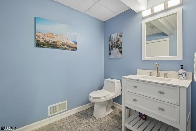 25 Hook Mountain Dr, Clinton Twp, NJ 08801 - bathroom with vanity, toilet, and baseboards