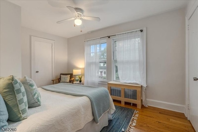 179 W Fairview Ave, South Orange Village Twp, NJ 07079 - bedroom featuring wood finished floors and ceiling fan