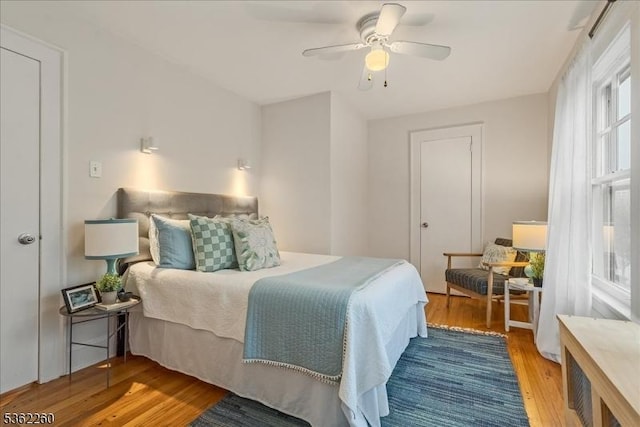 179 W Fairview Ave, South Orange Village Twp, NJ 07079 - bedroom featuring light wood-style floors and a ceiling fan