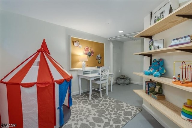 179 W Fairview Ave, South Orange Village Twp, NJ 07079 - playroom featuring concrete floors and baseboards