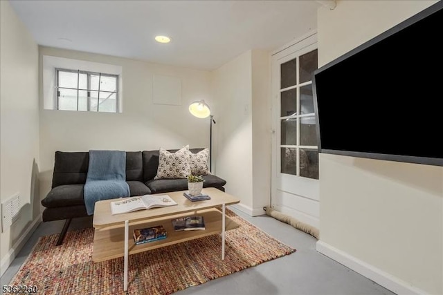 179 W Fairview Ave, South Orange Village Twp, NJ 07079 - living room featuring baseboards