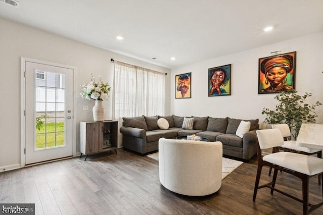51 Peregrine Way, Burlington Twp, NJ 08016 - living room with wood finished floors and recessed lighting