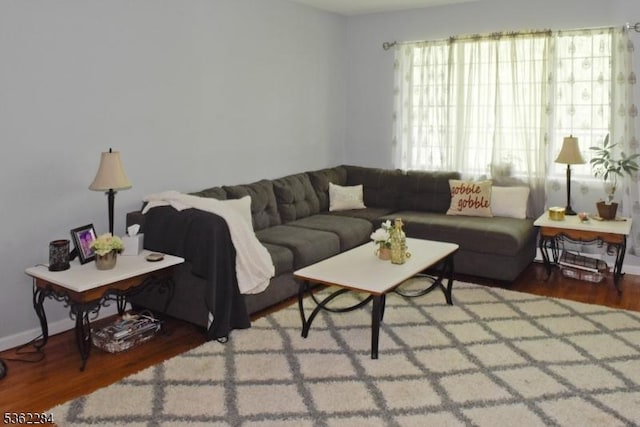 9B Foxwood Dr Unit B, Morris Plains Boro, NJ 07950 - living area with wood finished floors and baseboards