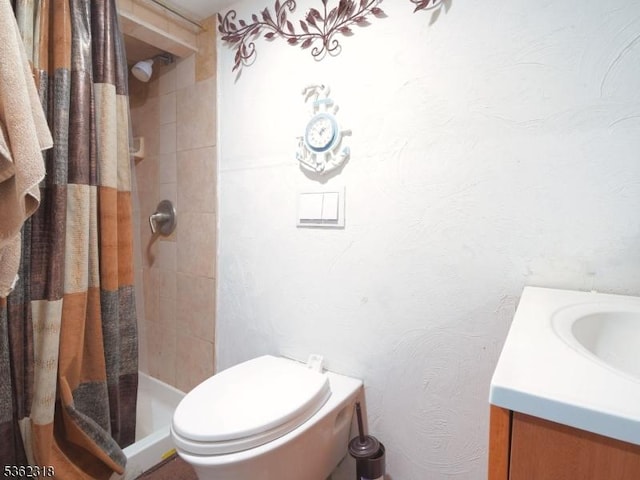 148 Hackensack St, Wood-Ridge Boro, NJ 07075 - bathroom with a shower stall, vanity, and toilet