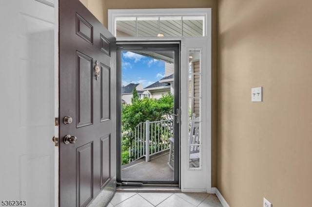 70 River Birch Cir, Montgomery Twp, NJ 08540 - foyer featuring light tile patterned floors and baseboards
