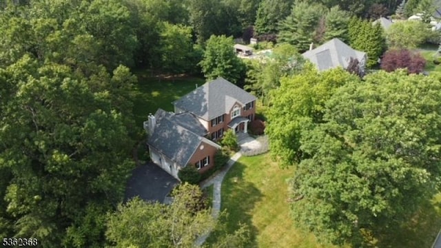 16 Olde York Rd, Randolph Twp, NJ 07869 - view from above of property featuring a heavily wooded area