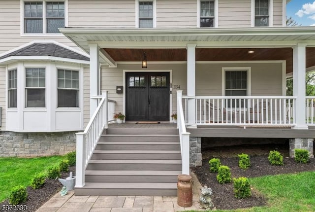 334 Durie Ave, Closter Boro, NJ 07624 - doorway to property with a porch