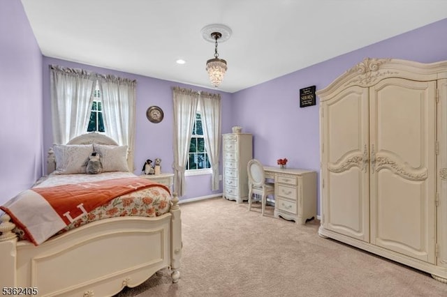 61 Bradley Ln, Bridgewater Twp, NJ 08807 - bedroom with light colored carpet and recessed lighting