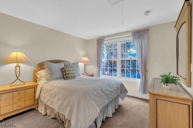 61 Bradley Ln, Bridgewater Twp, NJ 08807 - carpeted bedroom featuring attic access