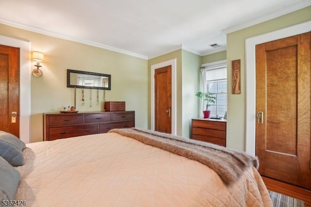 534 Summit Ave, Maplewood Twp, NJ 07040 - bedroom featuring ornamental molding and wood finished floors
