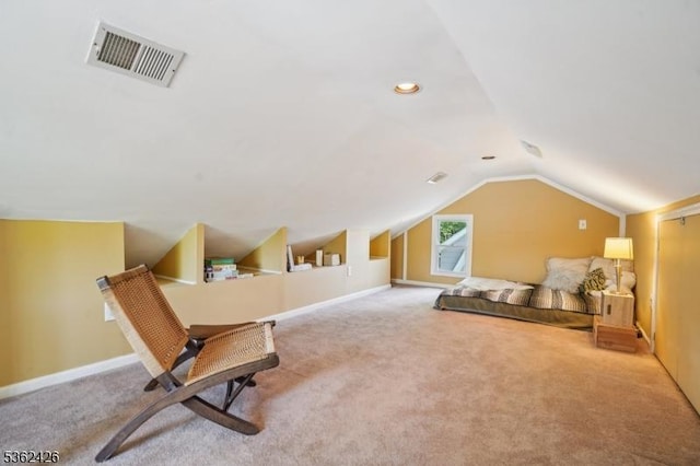 534 Summit Ave, Maplewood Twp, NJ 07040 - sitting room featuring lofted ceiling, carpet floors, and baseboards