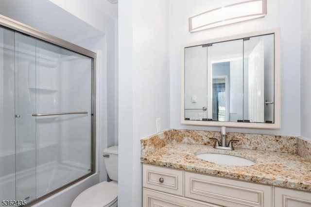 1 N Slope Unit 1, Union Twp, NJ 08809 - full bathroom with toilet, vanity, and combined bath / shower with glass door
