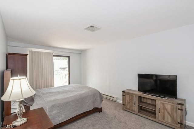 1 N Slope Unit 1, Union Twp, NJ 08809 - carpeted bedroom with a baseboard heating unit and baseboards