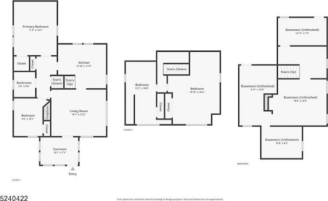 315 Green St, Boonton Town, NJ 07005 - view of property floor plan