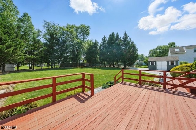 7 Claudia Rd, Hillsborough Twp, NJ 08844 - wooden deck with a yard