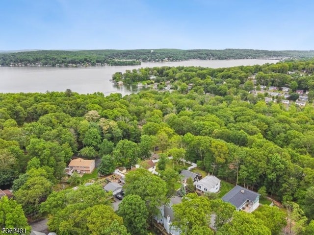 26 Bay View Rd, Hopatcong Boro, NJ 07843 - aerial overview of property's location featuring a large body of water and a heavily wooded area