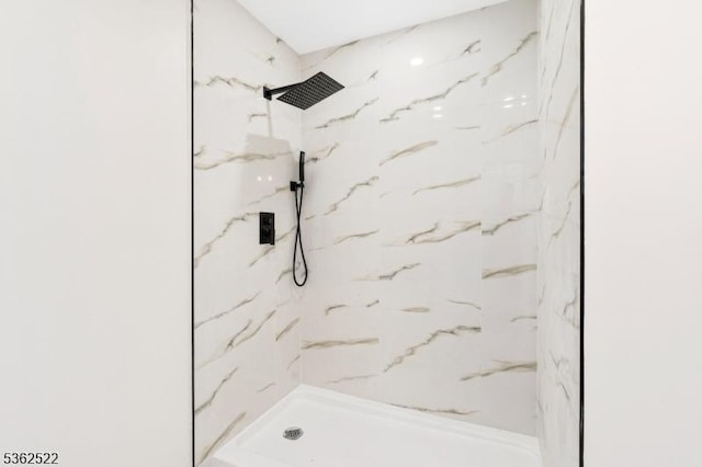 51 Scenic Dr, Green Twp, NJ 07821 - full bathroom featuring a marble finish shower
