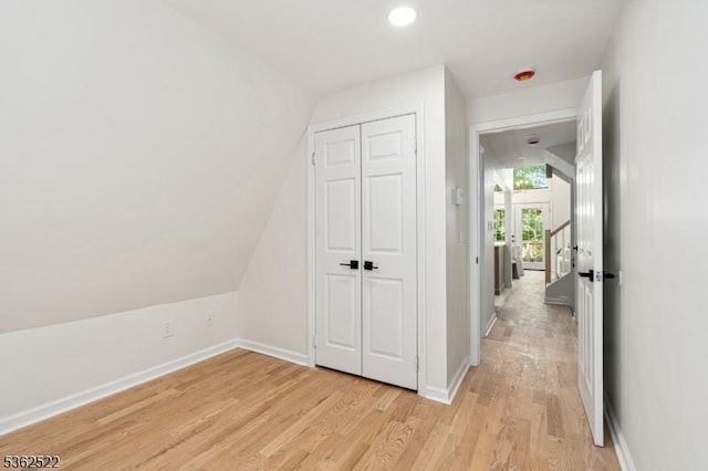 51 Scenic Dr, Green Twp, NJ 07821 - corridor featuring light wood-type flooring, baseboards, and recessed lighting