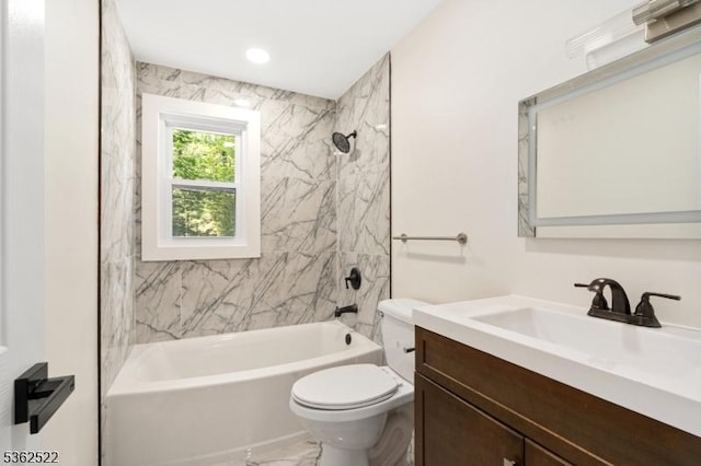 51 Scenic Dr, Green Twp, NJ 07821 - bathroom featuring vanity, toilet, and  shower combination