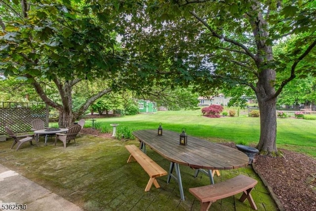 9 Ridge Rd, Roxbury Twp, NJ 07876 - view of yard with a fire pit and a patio