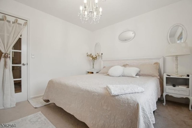 59 Guy St, Dover Town, NJ 07801 - carpeted bedroom featuring a chandelier