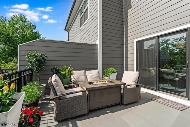 302 Tiffany Way Unit 302, Watchung Boro, NJ 07069 - view of patio with a fire pit and a deck