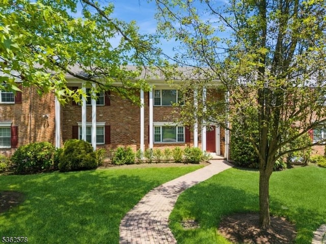 67-75 New England Ave Unit 71C, Summit City, NJ 07901 - greek revival inspired property with a front lawn and brick siding