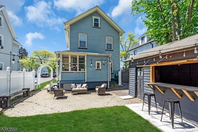 142 Westervelt Ave, North Plainfield Boro, NJ 07060 - back of house with a patio area and an outdoor hangout area