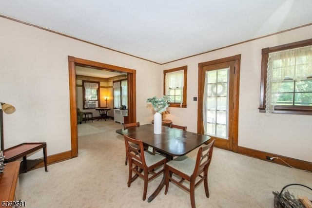 78 Broad St, Flemington Boro, NJ 08822 - dining room featuring light carpet and baseboards