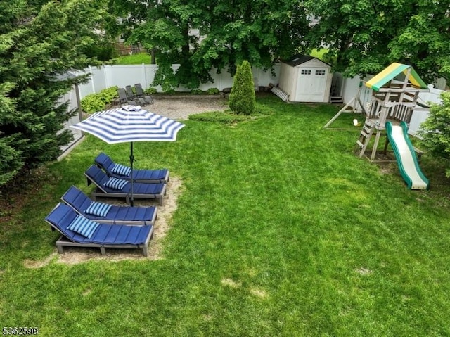 547 Logan Dr, Roxbury Twp, NJ 07850 - view of yard featuring a playground