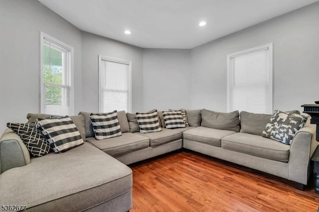 146 Williamson Ave, Hillside Twp, NJ 07205 - living room with light wood finished floors and recessed lighting