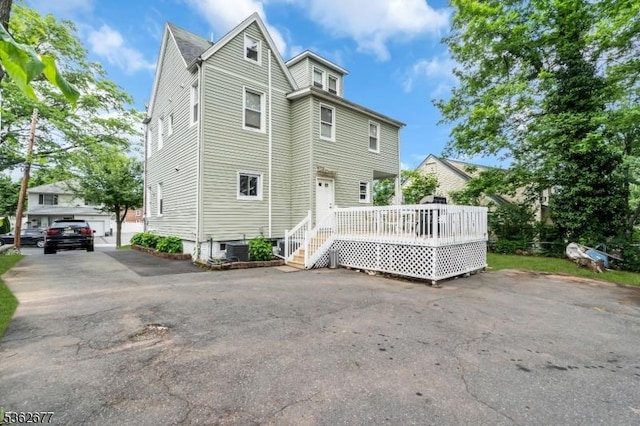 146 Williamson Ave, Hillside Twp, NJ 07205 - view of front of home featuring a wooden deck