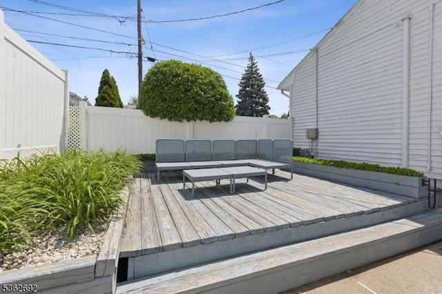 1589 Julian Ter, Union Twp, NJ 07083 - wooden terrace with an outdoor hangout area