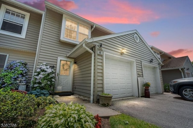 6 Pelican Pt, Hampton Twp, NJ 07860 - view of front of house featuring asphalt driveway and an attached garage