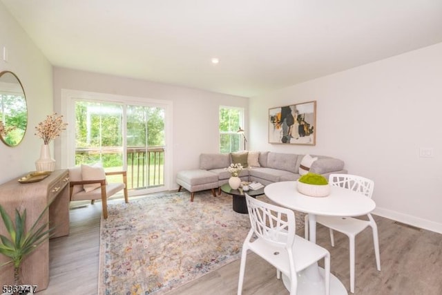 49 Coventry Rd, Hardyston Twp, NJ 07419 - living area featuring light wood-type flooring and baseboards