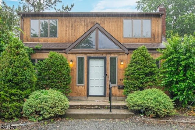 17 Barnida Dr, East Hanover Twp, NJ 07936 - view of front of house featuring a chimney
