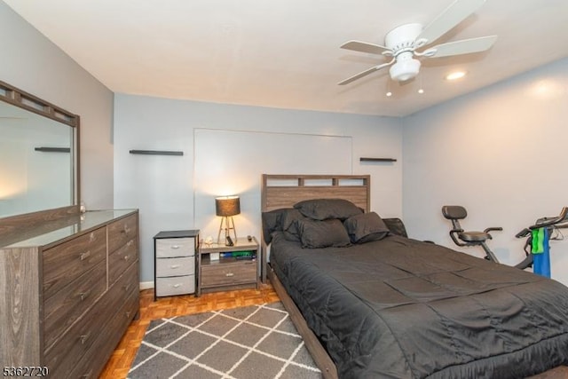 17 Barnida Dr, East Hanover Twp, NJ 07936 - bedroom featuring ceiling fan and recessed lighting