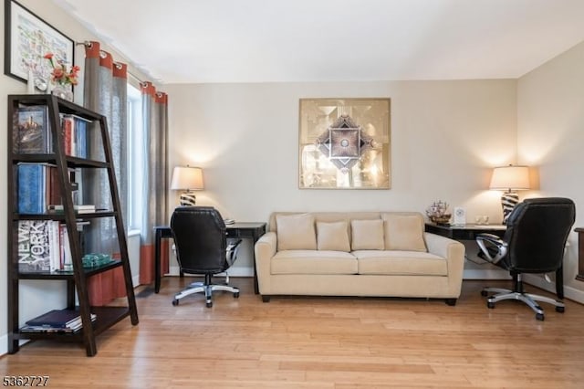 27 Mare Haven Ct, North Brunswick Twp, NJ 08902 - home office with light wood-style floors