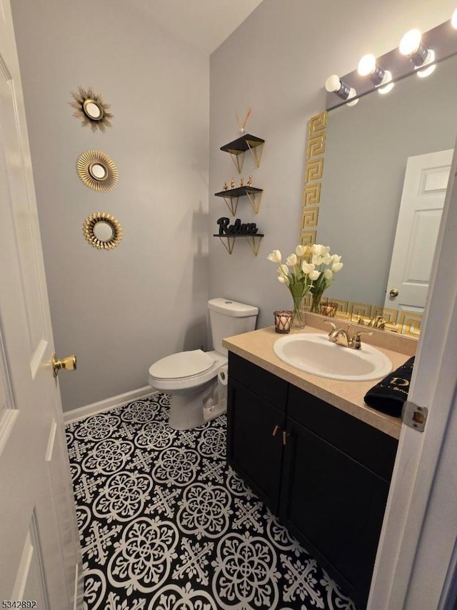 522 Stanhope Rd, Byram Twp, NJ 07871 - bathroom with toilet and vanity