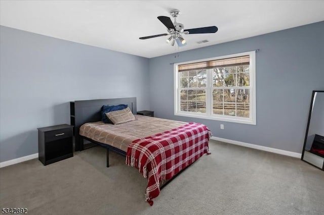 522 Stanhope Rd, Byram Twp, NJ 07871 - carpeted bedroom featuring baseboards and ceiling fan