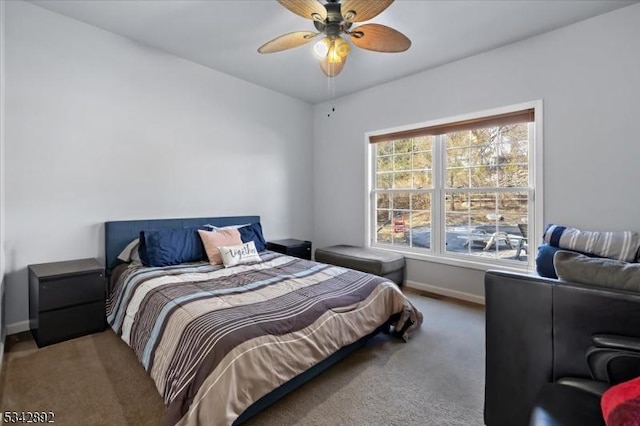 522 Stanhope Rd, Byram Twp, NJ 07871 - bedroom with carpet flooring and a ceiling fan