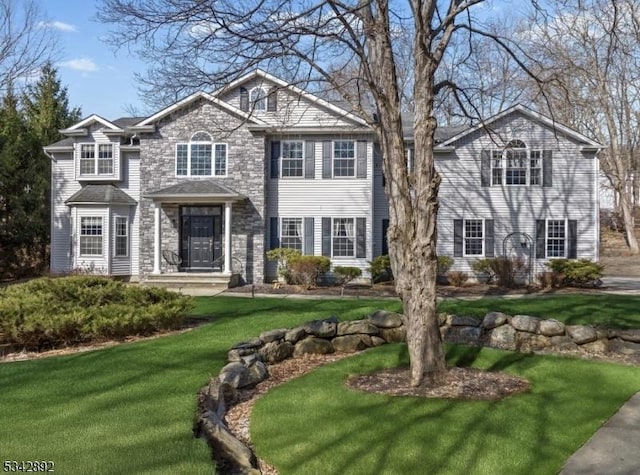 522 Stanhope Rd, Byram Twp, NJ 07871 - view of front facade with a front lawn