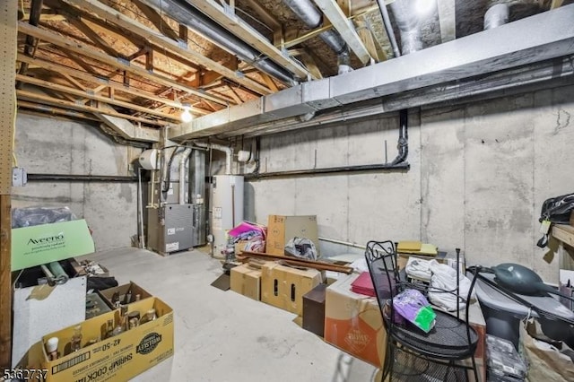 17 Willow Cir, Hamburg Boro, NJ 07419 - unfinished basement with water heater and heating unit