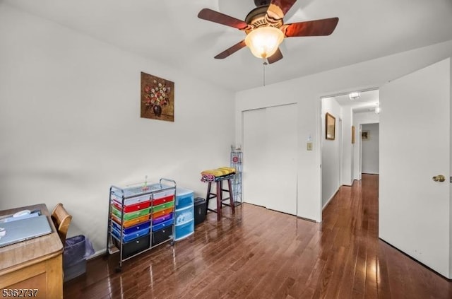 17 Willow Cir, Hamburg Boro, NJ 07419 - recreation room featuring ceiling fan and wood finished floors