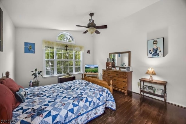 17 Willow Cir, Hamburg Boro, NJ 07419 - bedroom featuring wood-type flooring and ceiling fan