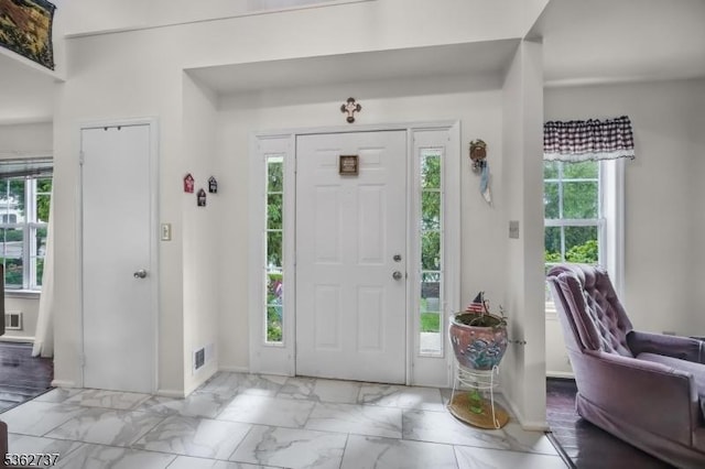 17 Willow Cir, Hamburg Boro, NJ 07419 - foyer featuring marble finish floors and baseboards